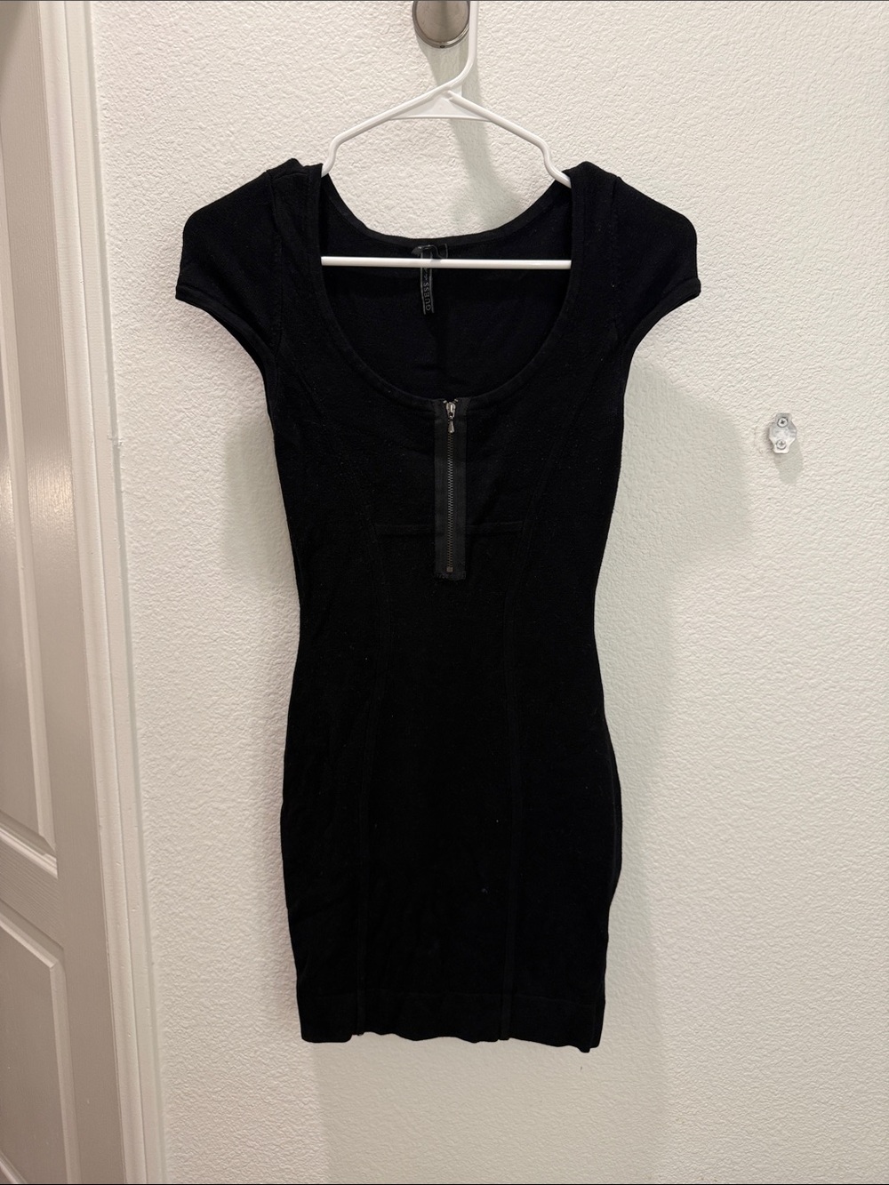 Guess Zip-Front Bodycon Dress